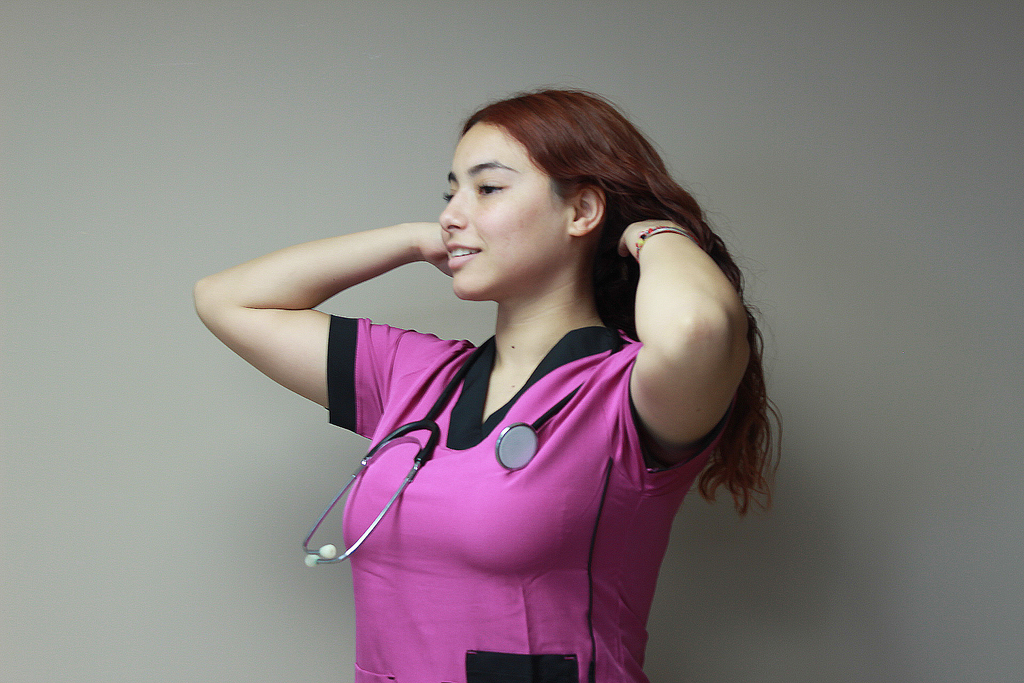 Conjunto Cuello V Combinado Mujer