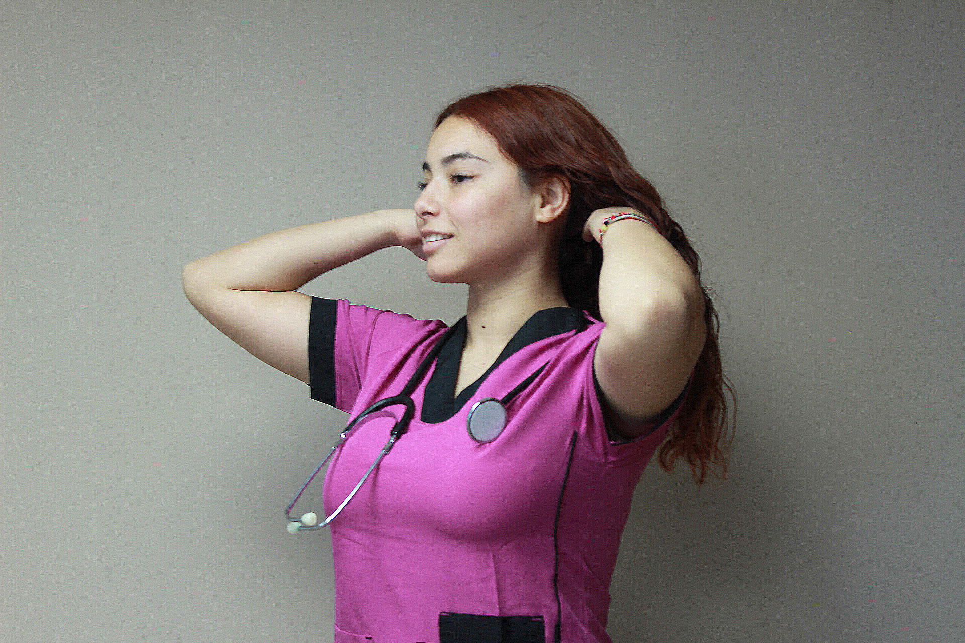 Conjunto Cuello V Combinado Mujer