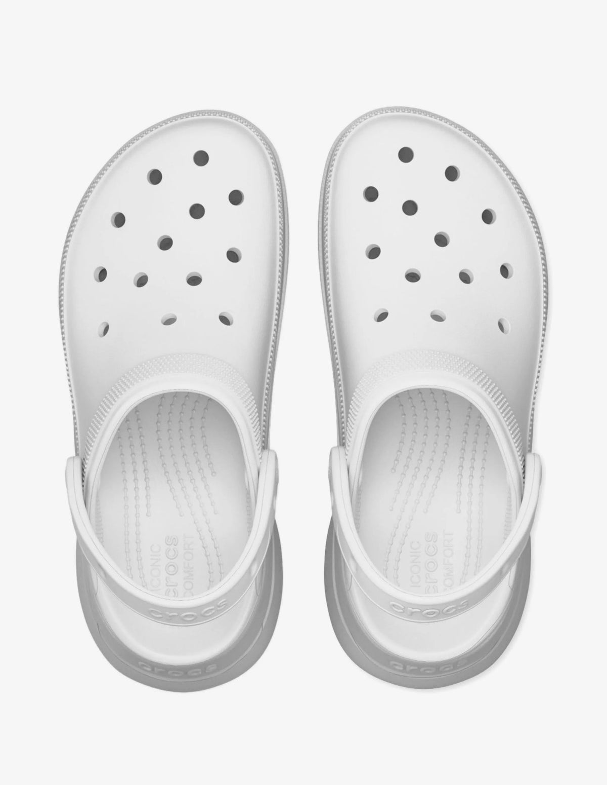 Crocs Blancas Plataforma