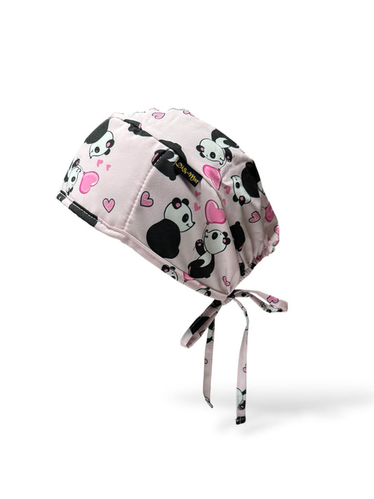 Gorrito Pandas rosas Cintas
