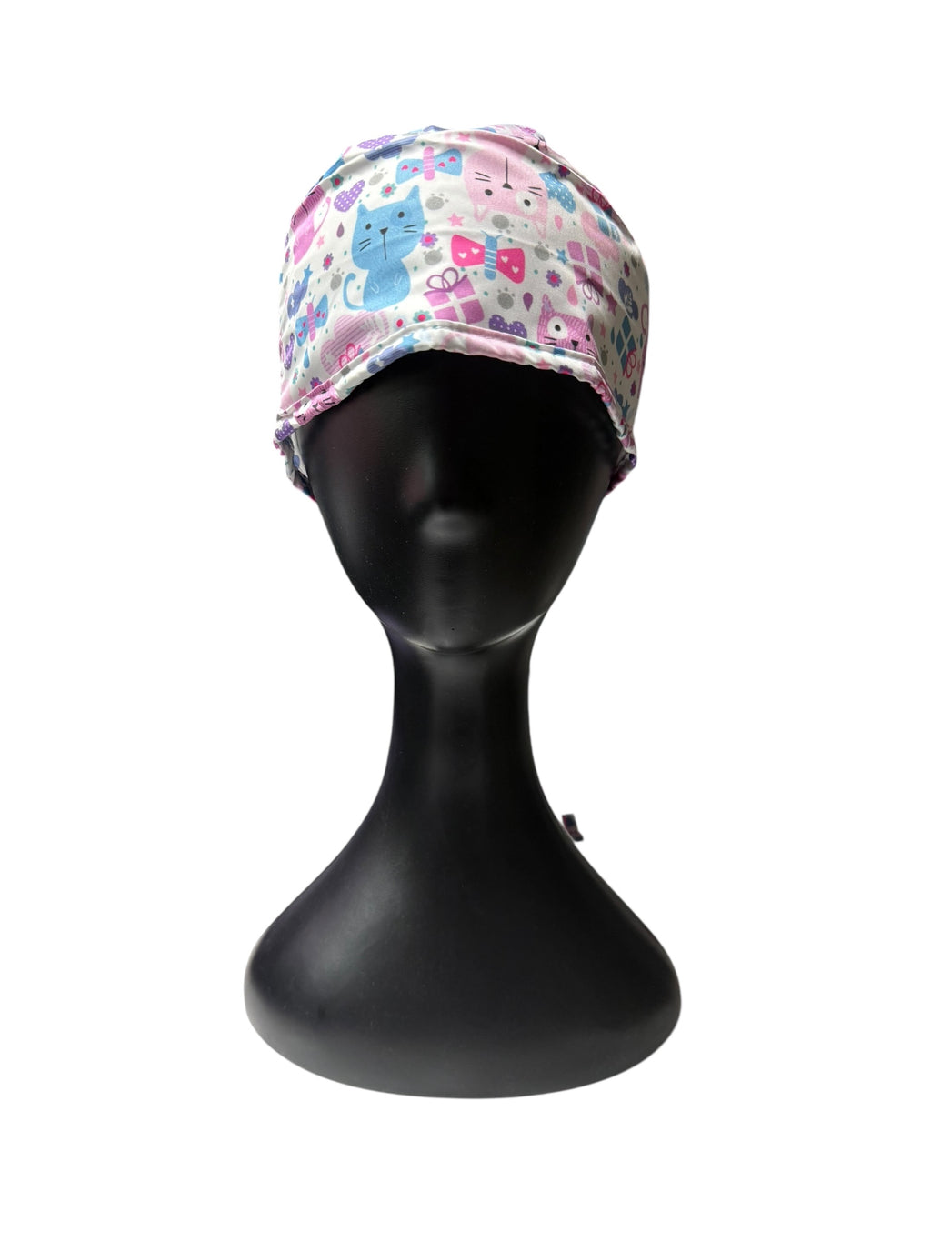 Gorro Gatitos lila Cintas