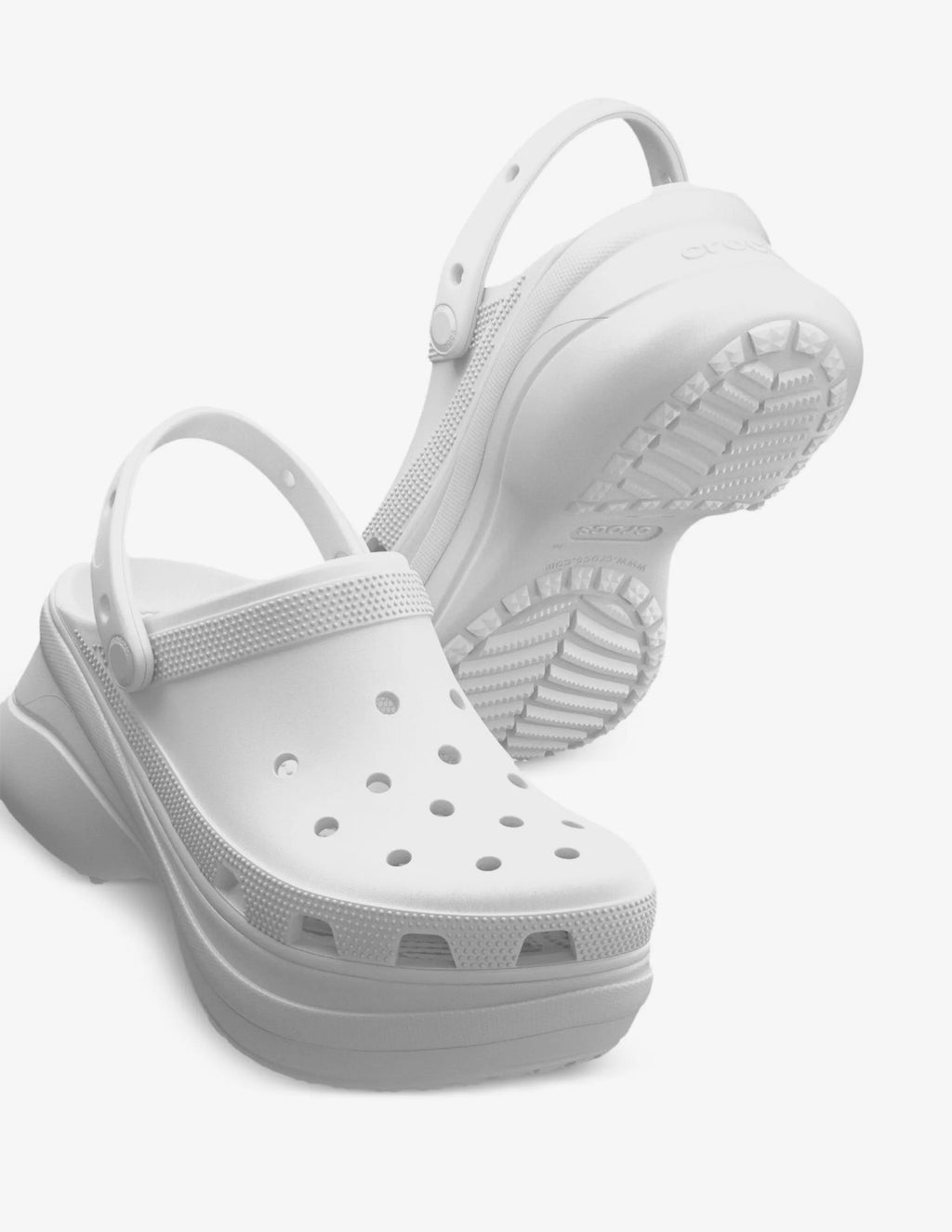 Crocs Blancas Plataforma
