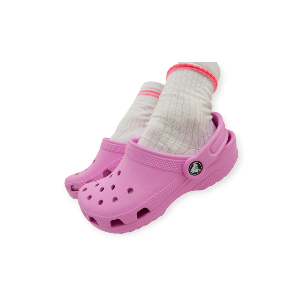 Crocs Rosas planos